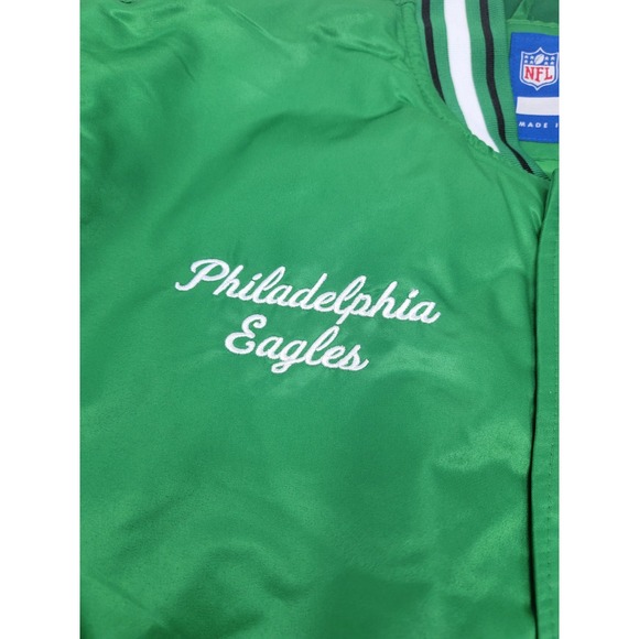 Philadelphia Eagles Mens NFL Bomber Jacket Size Medium NWT - Picture 4 of 8